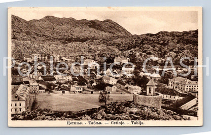 Pohlednice CETINJE - TABLJA (ST11629)