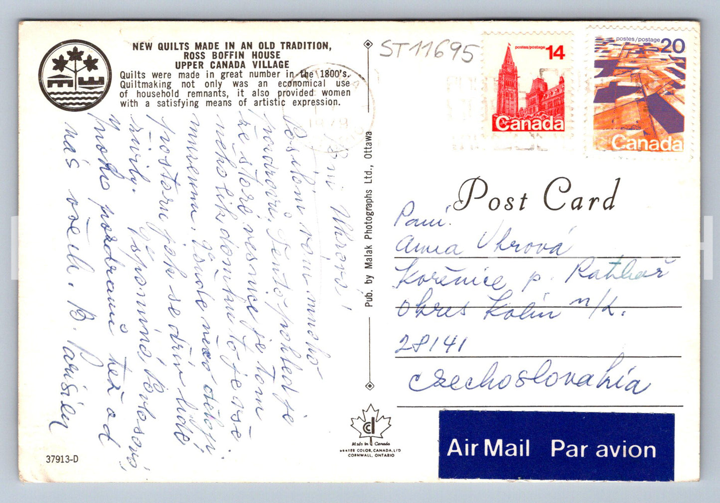 Pohlednice CANADA (ST11695)