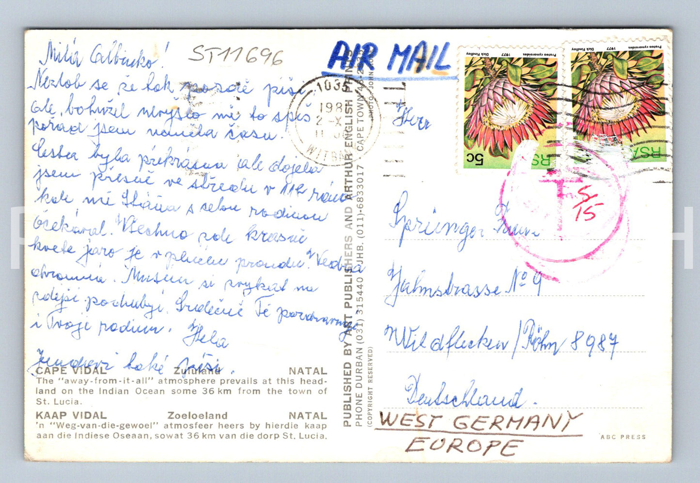 Pohlednice CAPE VIDAL (ST11696)