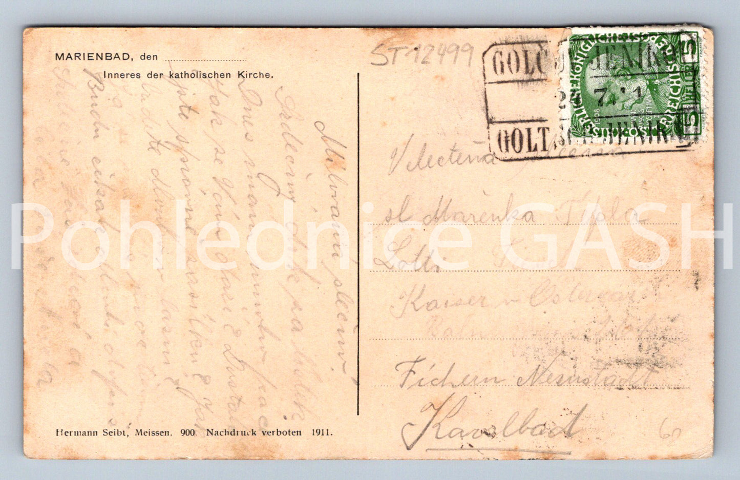 Pohlednice MARIÁNSKÉ LÁZNĚ (ST12499)