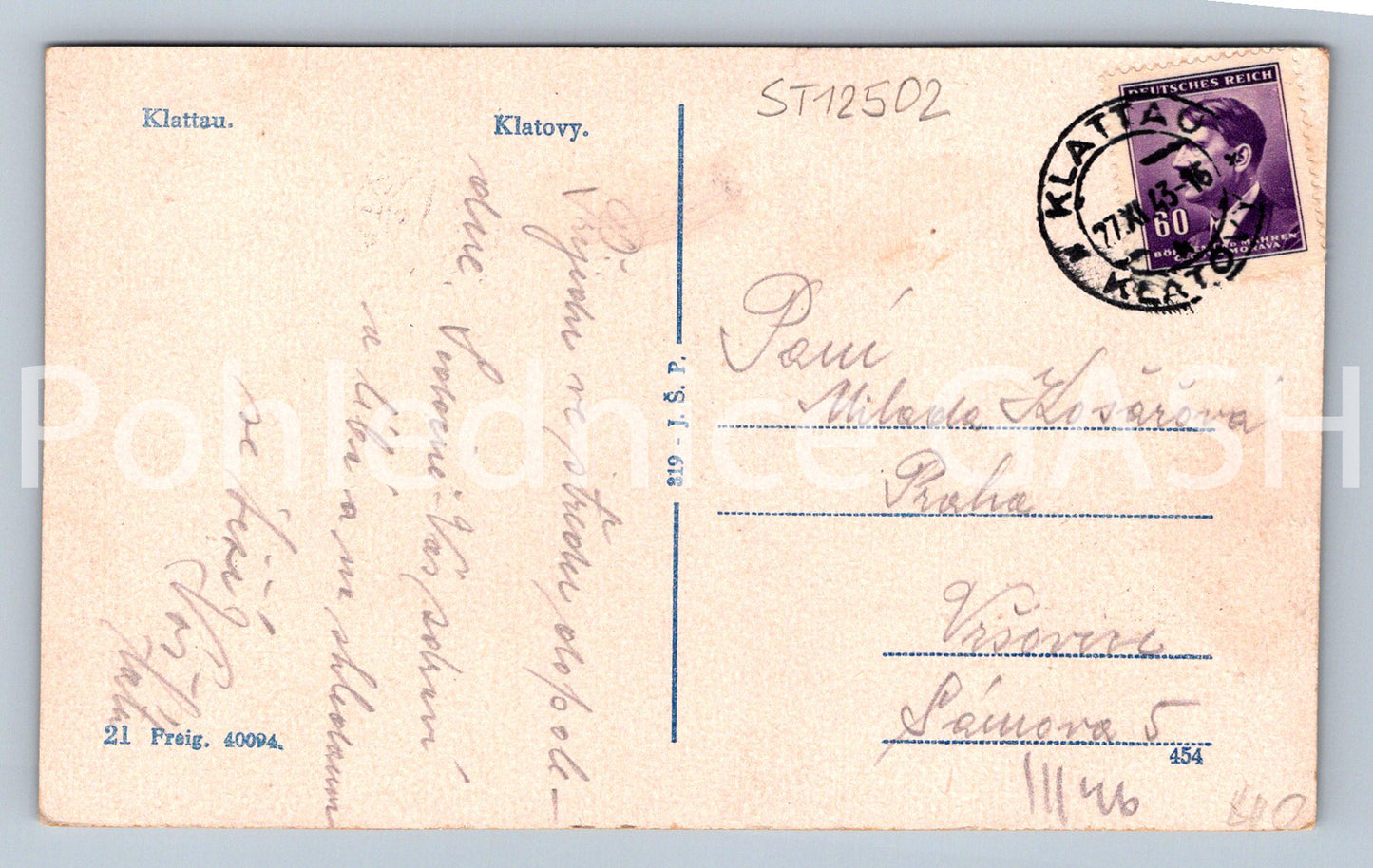 Pohlednice KLATOVY (ST12502)
