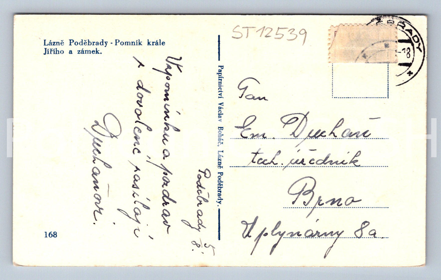 Pohlednice LÁZNĚ PODĚBRADY (ST12539)