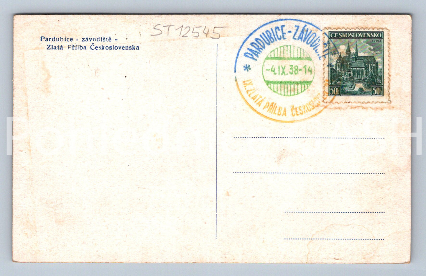 Pohlednice PARDUBICE - závody zlatá přilba (ST12545)