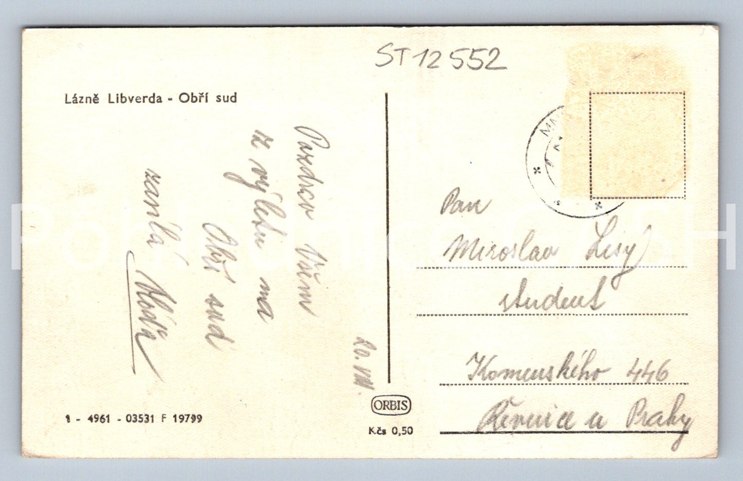 Pohlednice LÁZNĚ LIBVERDA (ST12552)