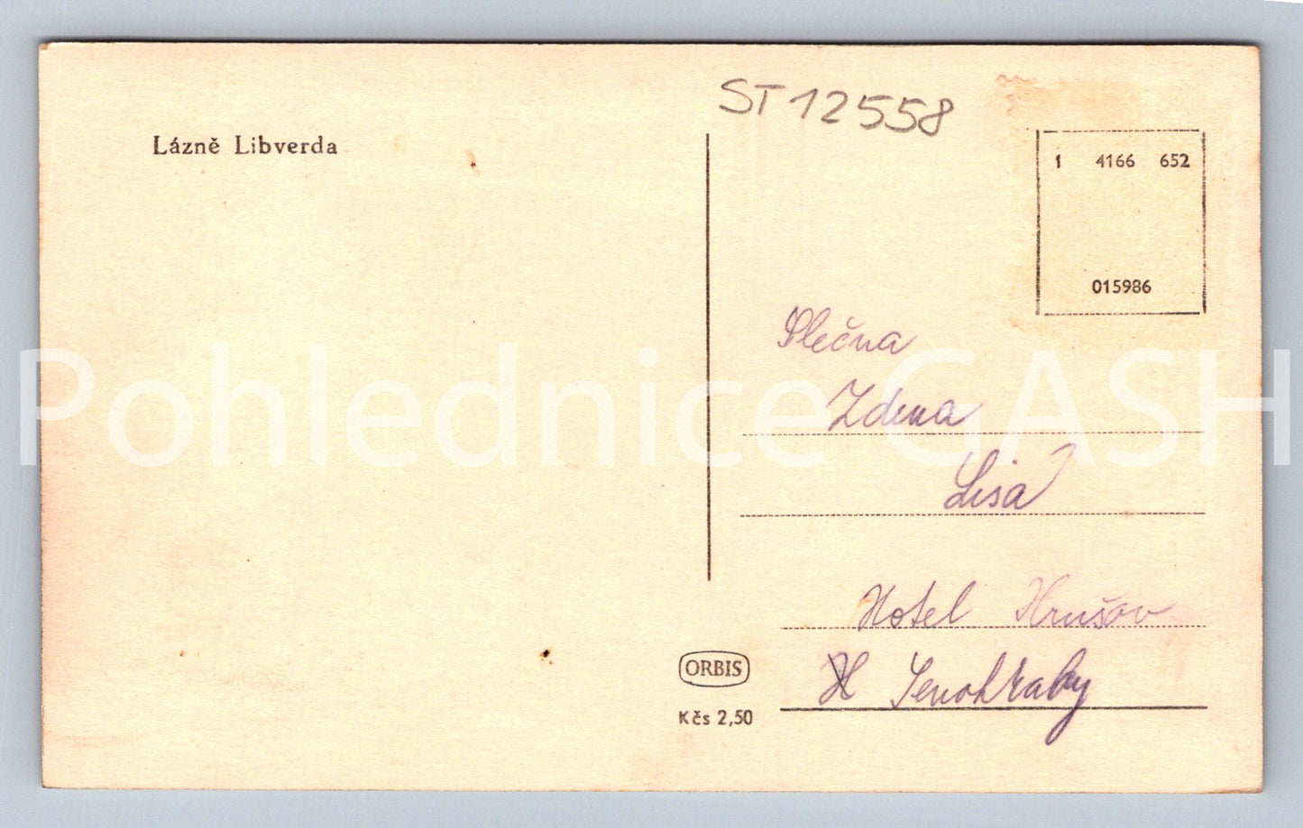 Pohlednice LÁZNĚ LIBVERDA (ST12558)