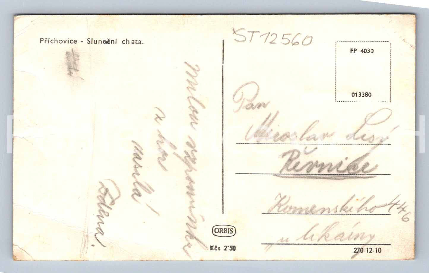 Pohlednice PŘÍCHOVICE (ST12560)