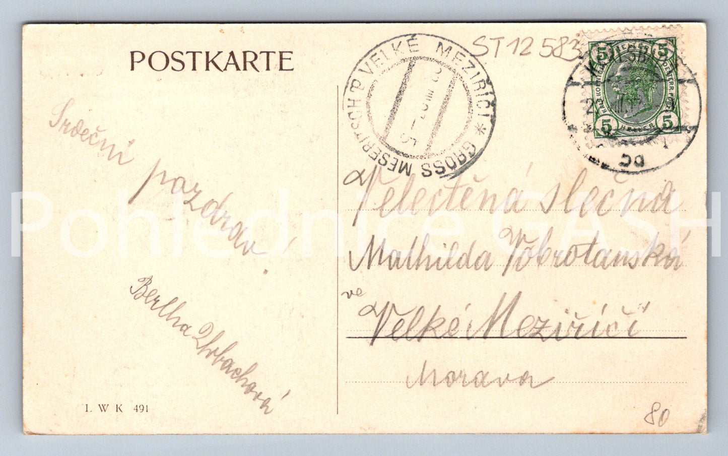 Pohlednice VELKÉ MEZIŘÍČÍ (ST12583)