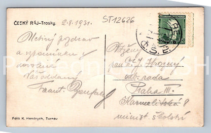 Postcard BOHEMIAN PARADISE - RUINS (ST12626)