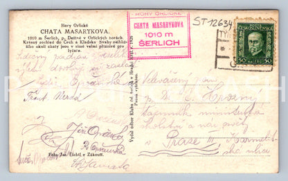 Postcard HORSE MOUNTAINS - MASARYK COTTAGE (ST12634)