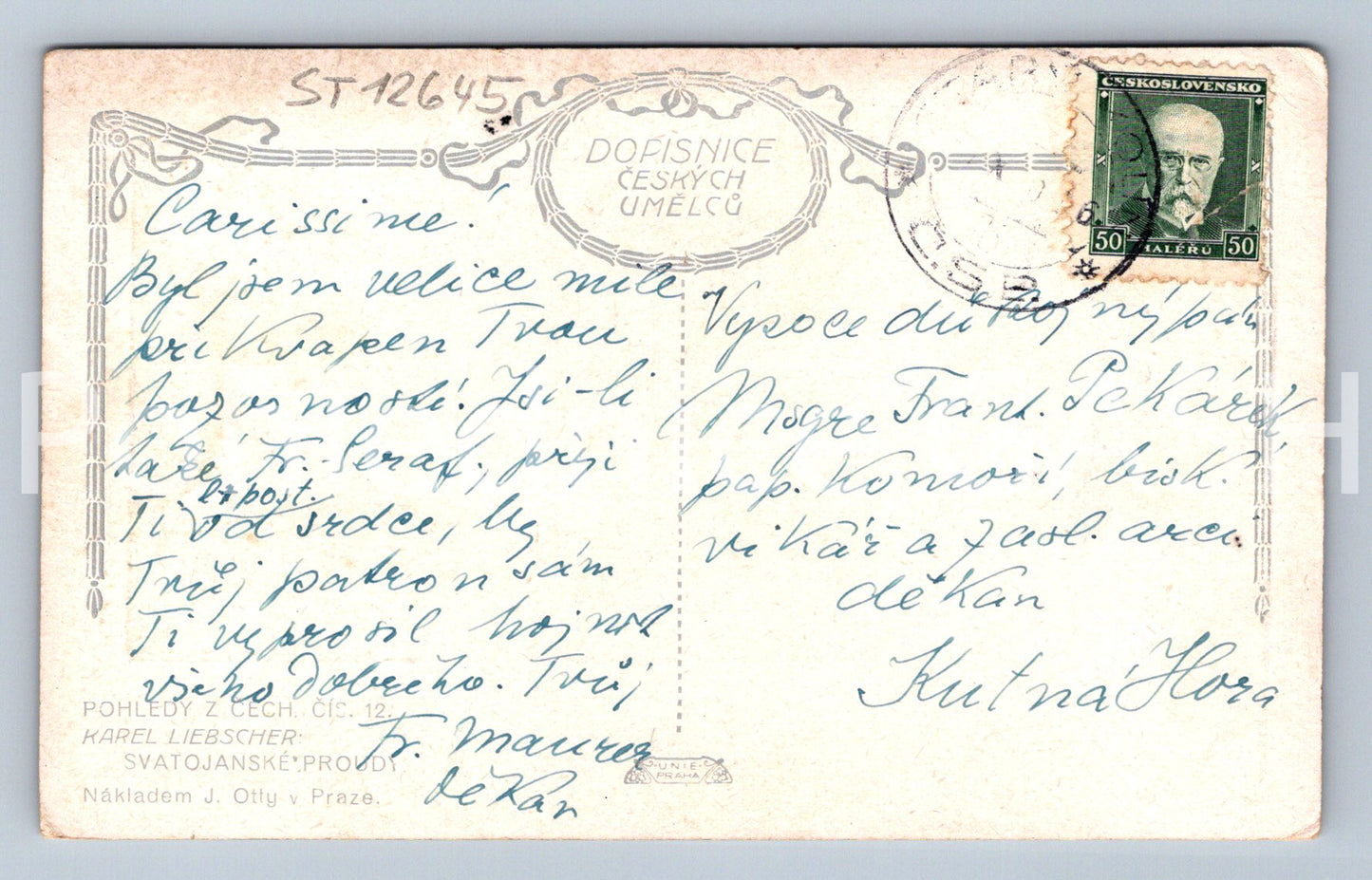 Pohlednice POHLED Z ČECH - SVATOJÁNSKÉ PROUDY (ST12645)