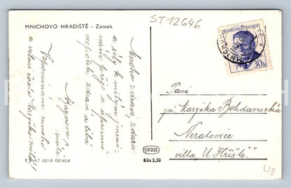 Pohlednice MNICHOVO HRADIŠTĚ - ZÁMEK (ST12646)