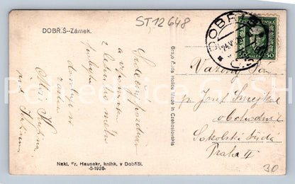 Pohlednice DOBŘÍŠ - ZÁMEK (ST12648)