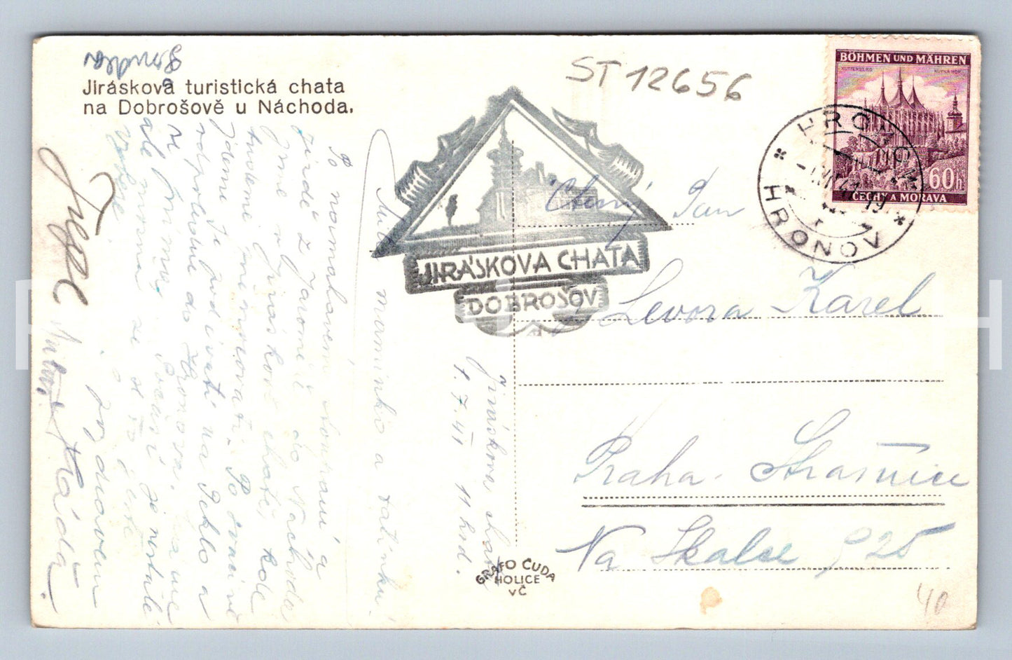 Pohlednice DOBROŠOV U NÁCHODA (ST12656)