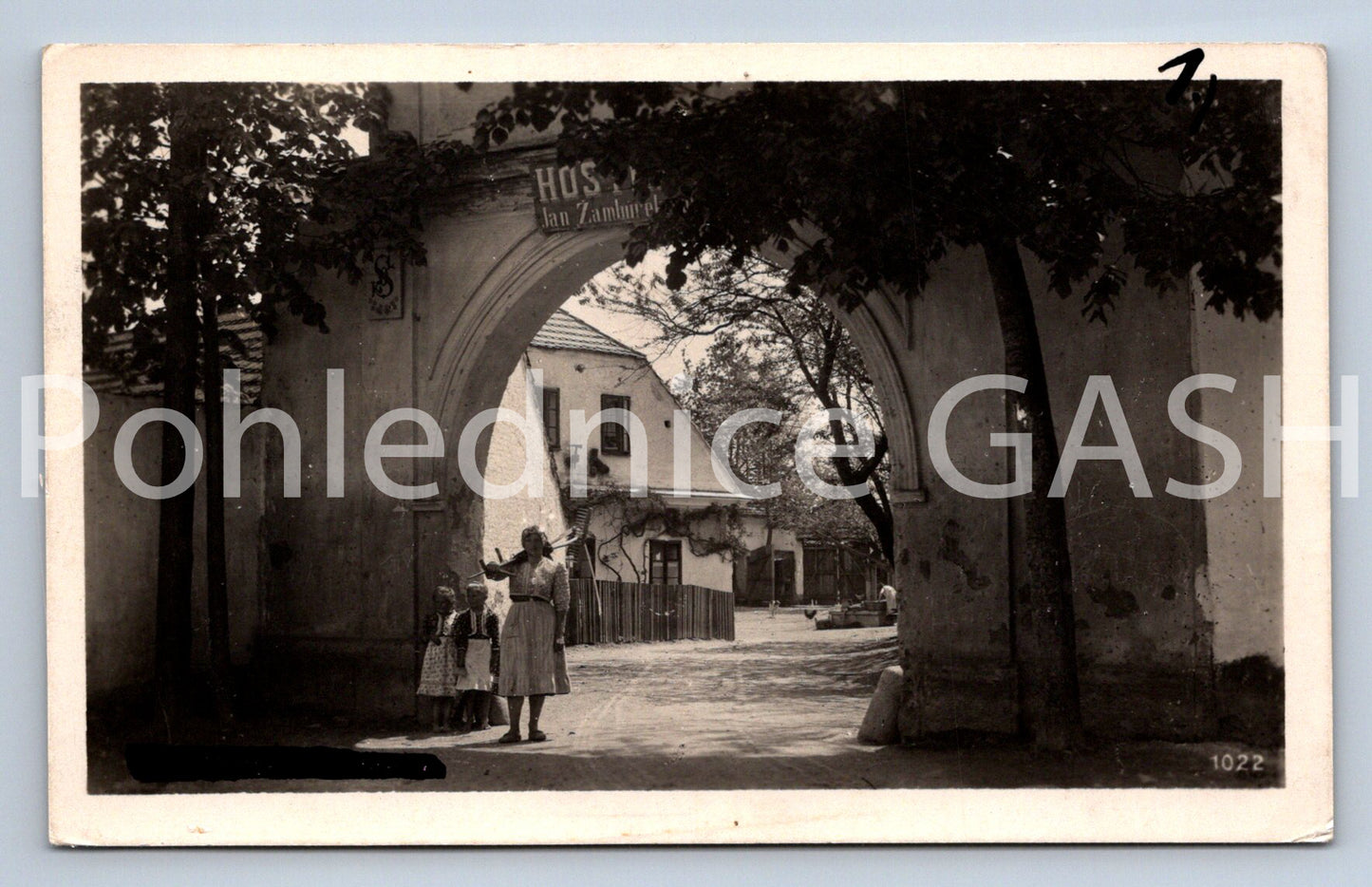 Pohlednice HOSTÝN (ST12686)