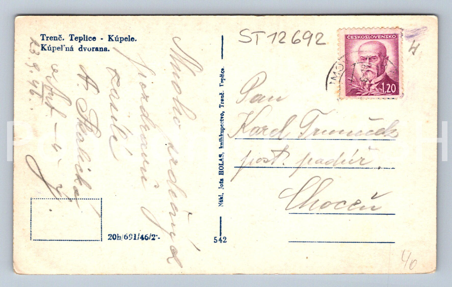 Pohlednice TRENČ. TEPLICE (ST12692)