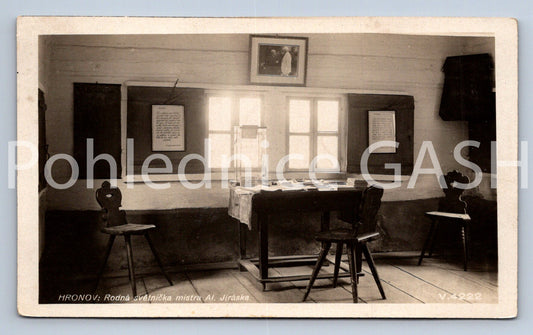 Pohlednice HRONOV - JIRÁSKŮV RODNÝ DOMEK (ST12716)