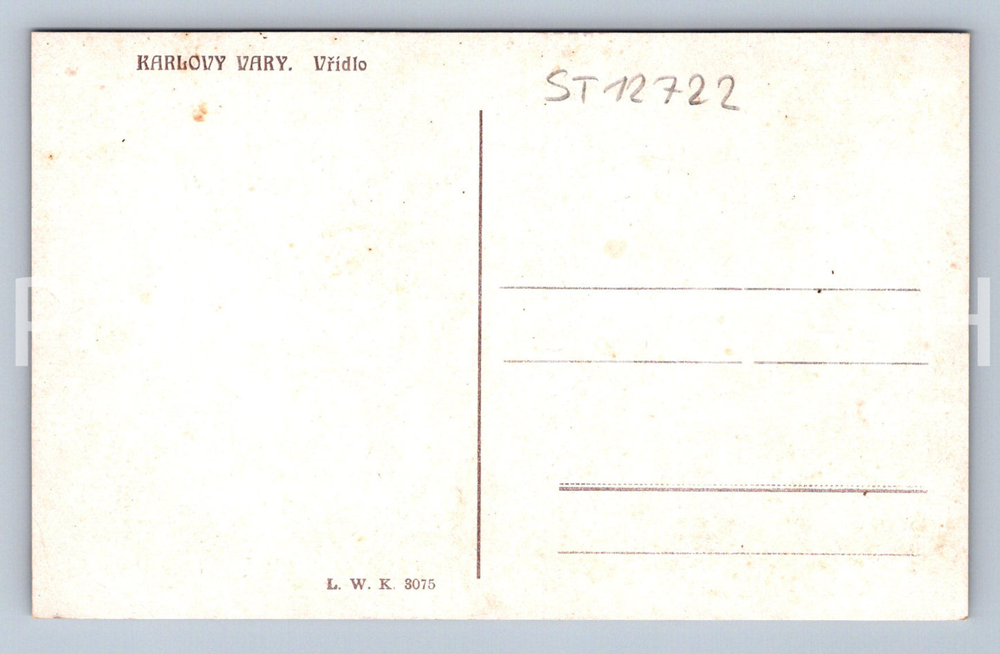 Pohlednice KARLOVY VARY (ST12722)