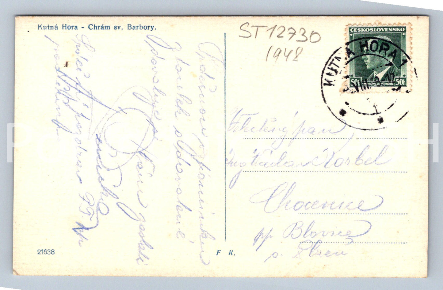 Pohlednice KUTNÁ HORA (ST12730)