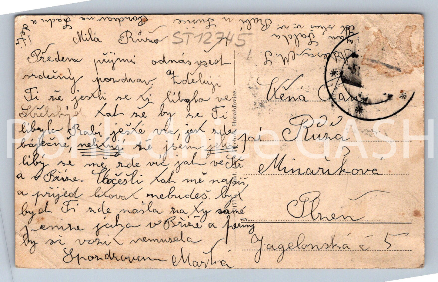 Pohlednice HRAD RÁBÍ (ST12745)