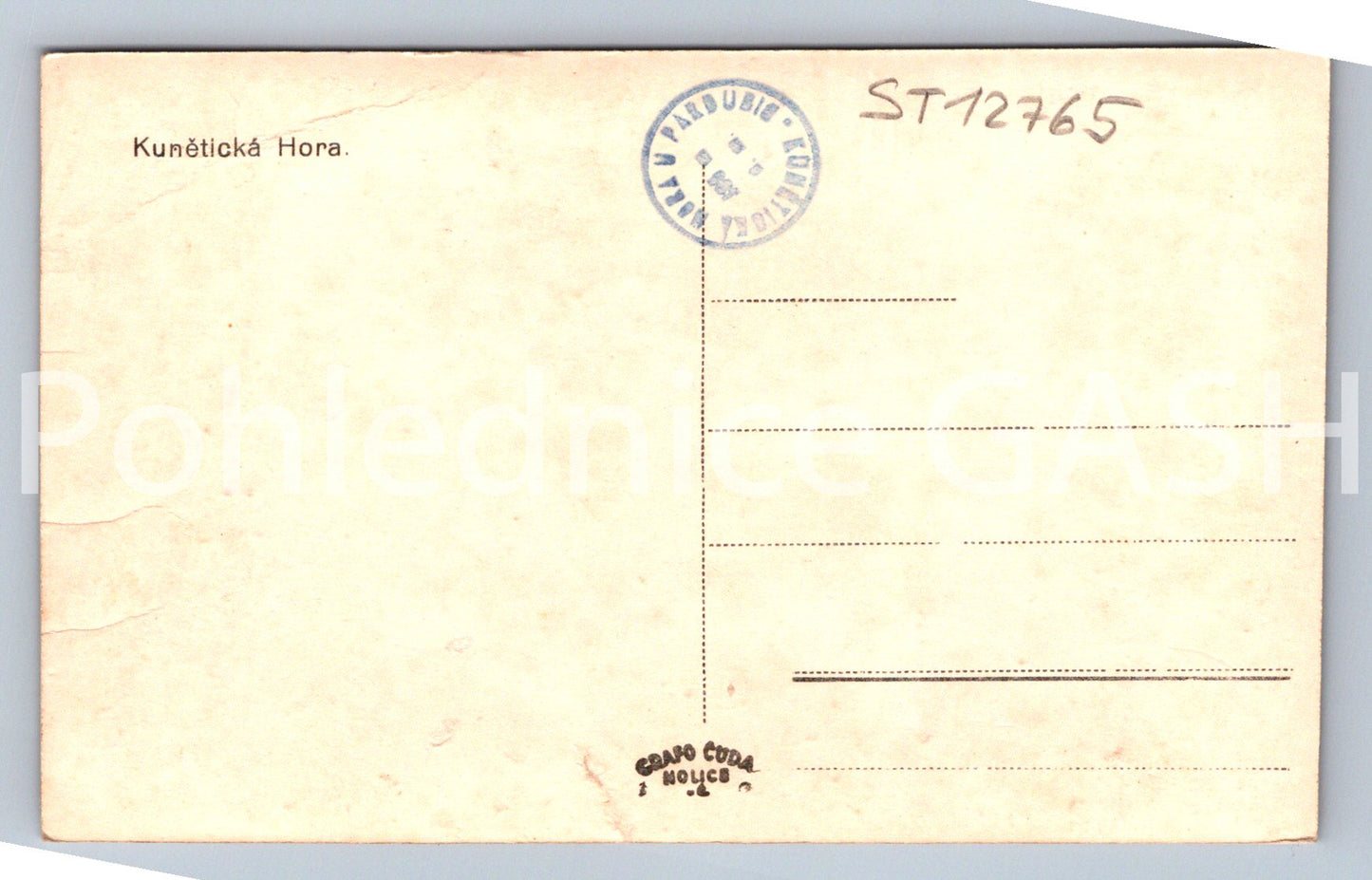 Postcard KUNĚTICKÁ HORA (ST12765)