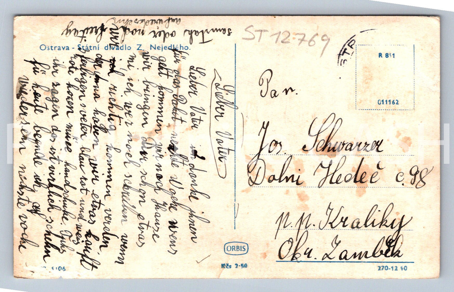 Postcard OSTRAVA (ST12769)