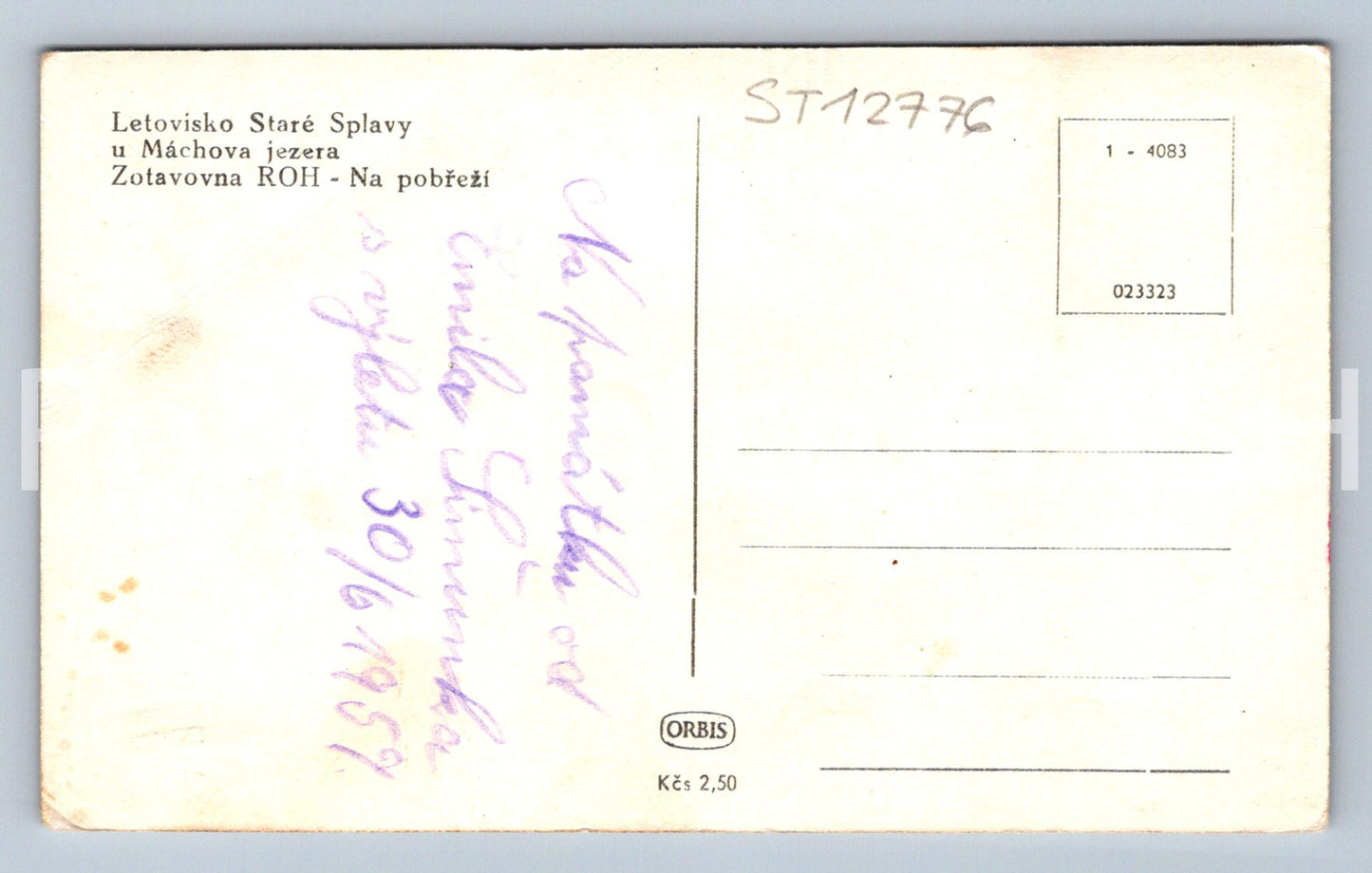 Postcard STRÉ SPLAVY RESORT AT LAKE MÁCH (ST12776)