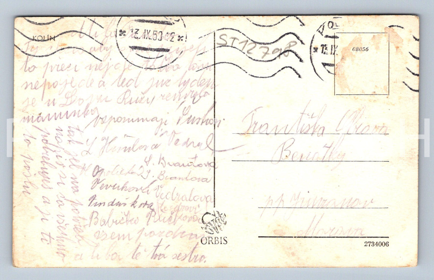 Pohlednice KOLÍN (ST12798)