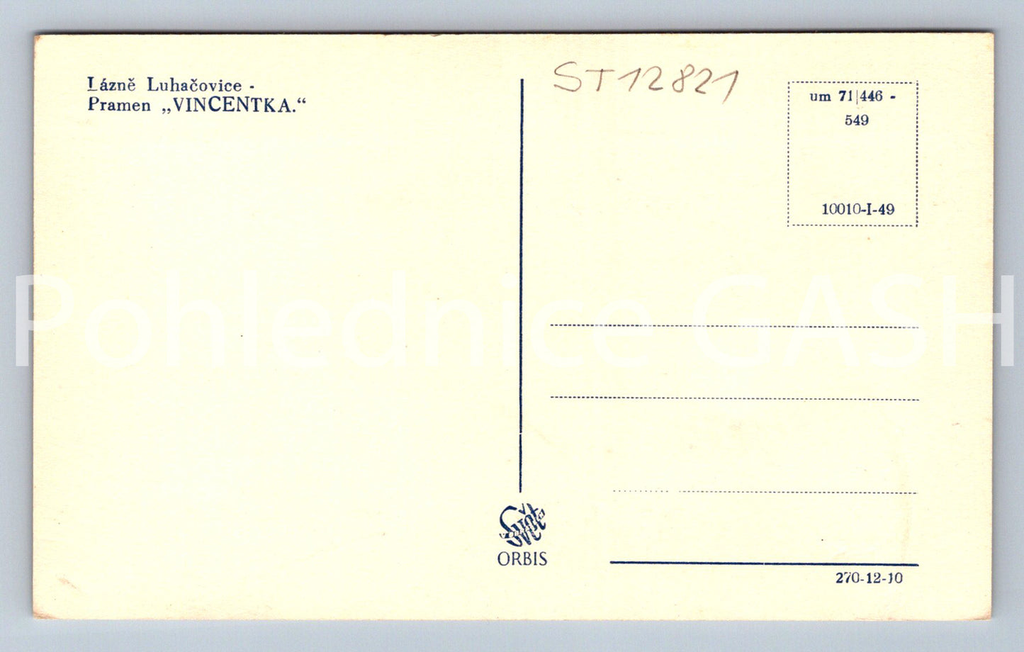 Pohlednice LÁZNĚ LUHAČOVICE (ST12821)