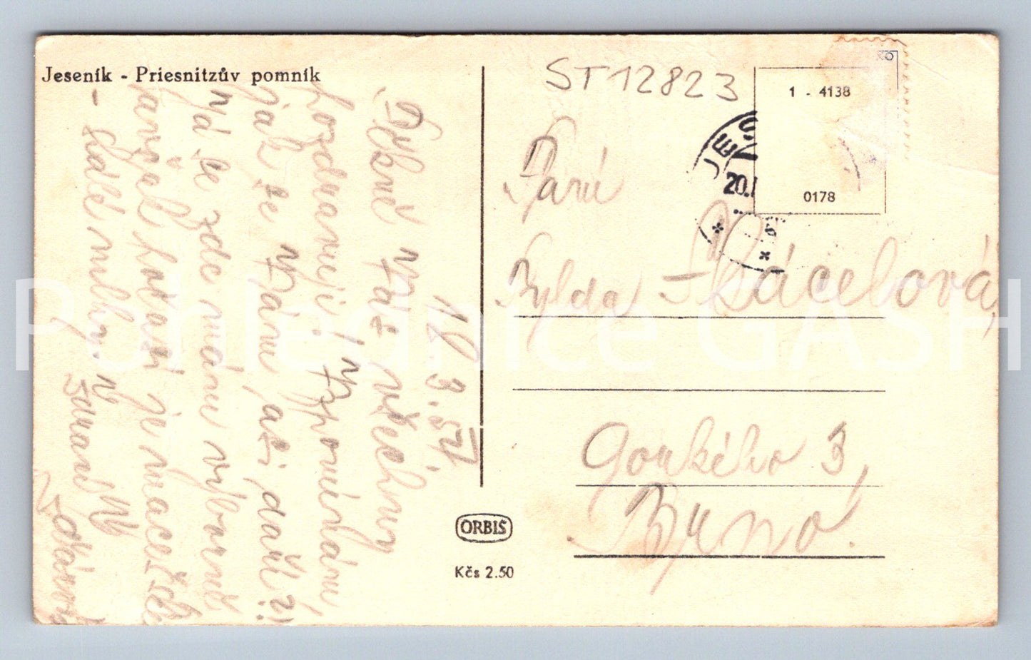 Pohlednice JESENÍK (ST12823)