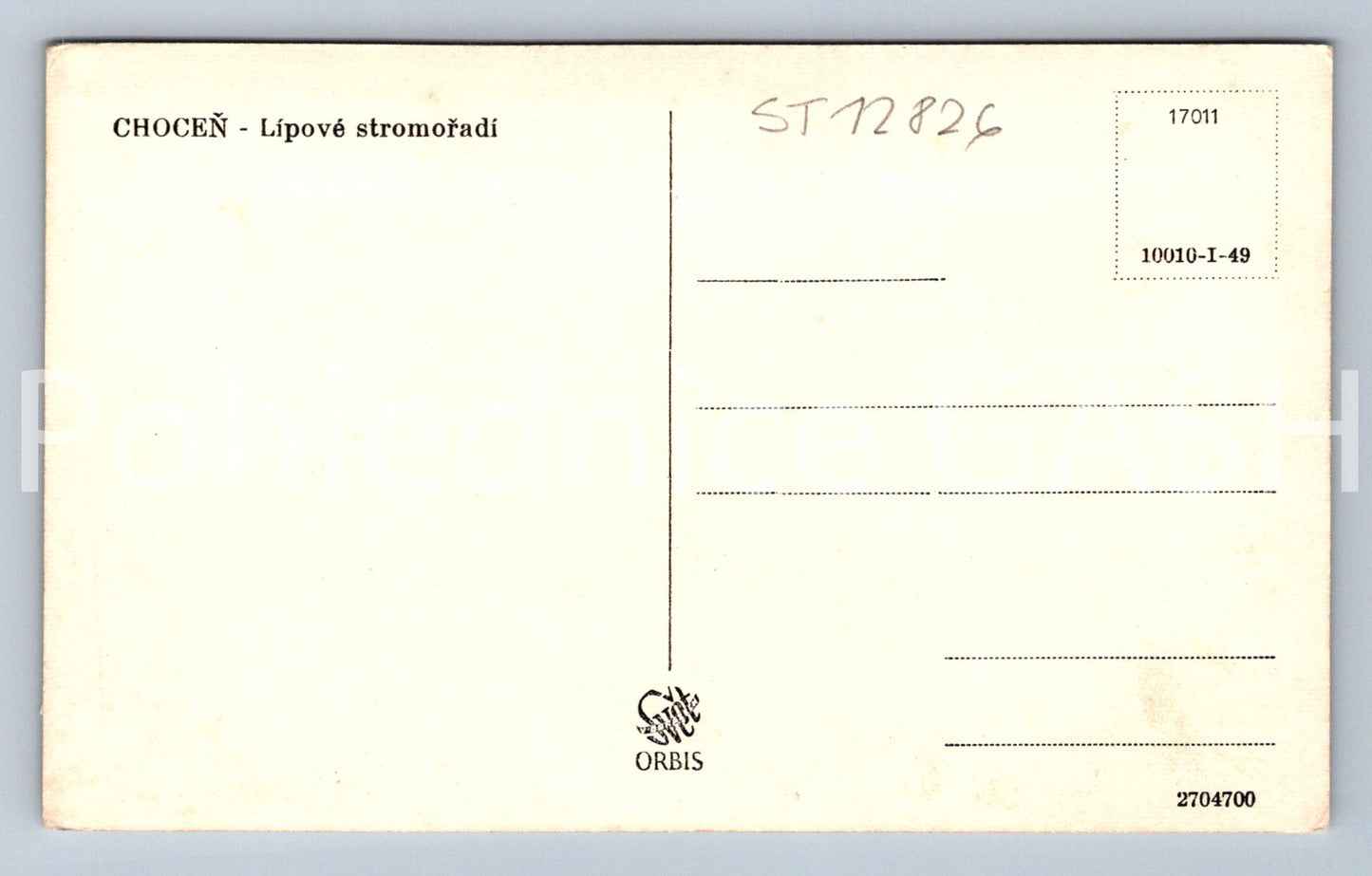 Pohlednice CHOCEŇ (ST12826)