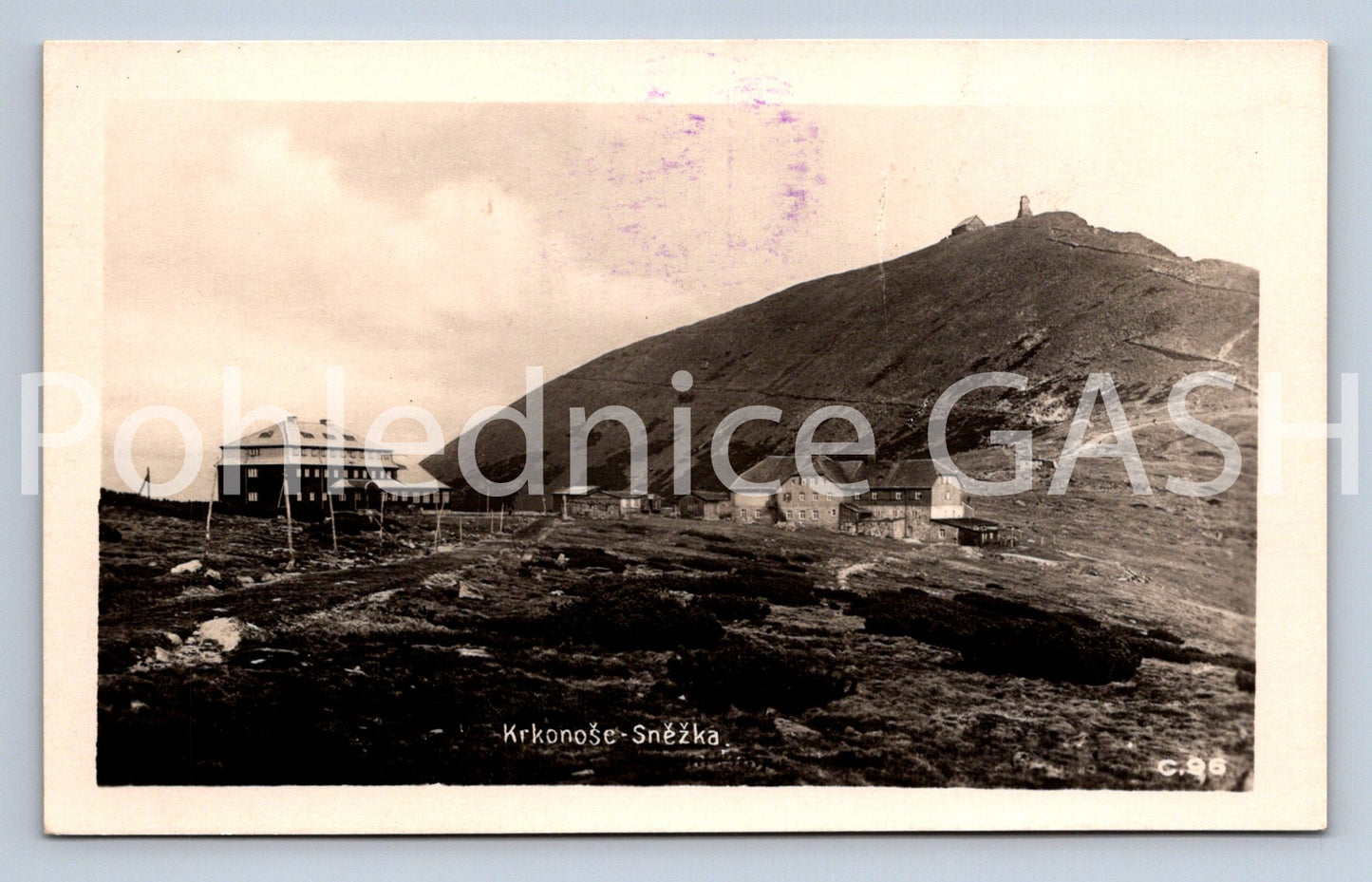 Pohlednice KRKONOŠE SNĚŽKA (ST12834)