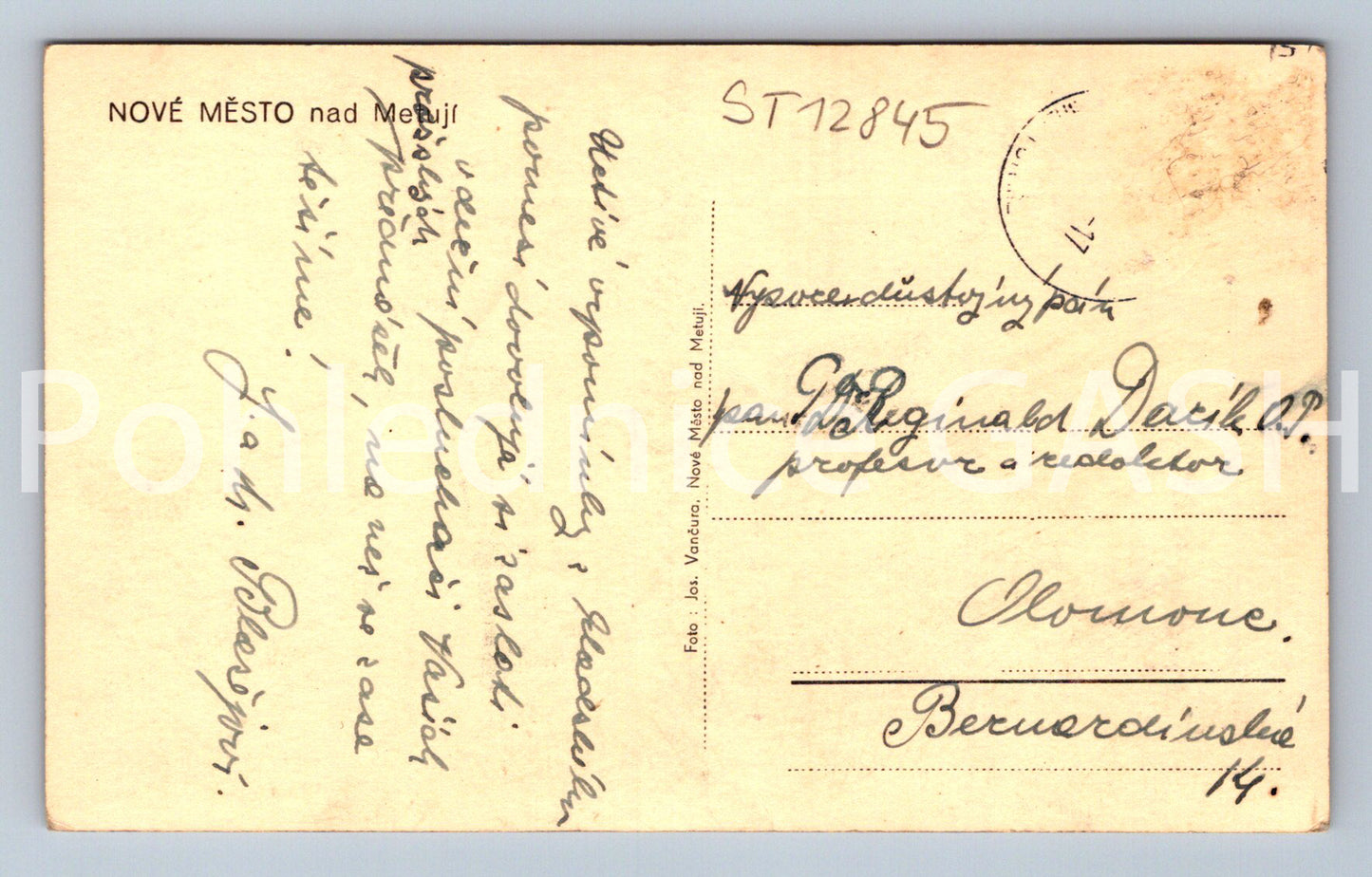 Postcard NEW TOWN OVER METUJI (ST12845)