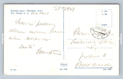 Postcard ORLICKÉ HORY (ST12848)