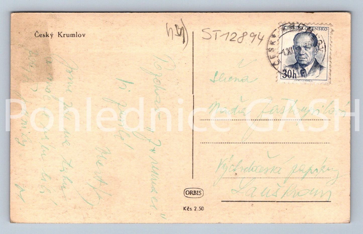 Postcard ČESKÝ KRUMLOV (ST12894)