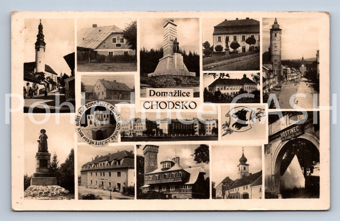 Pohlednice CHODSKO - KOLÁŽ restaurace Jan Zamburek (ST12898)