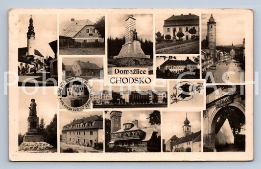 Pohlednice CHODSKO - KOLÁŽ restaurace Jan Zamburek (ST12898)