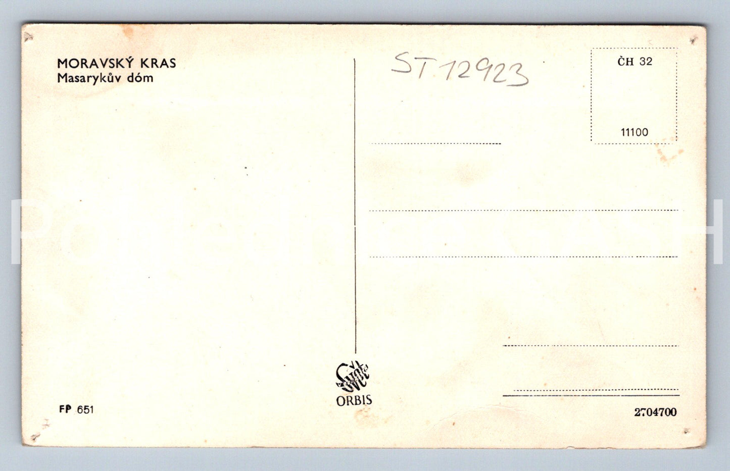 Pohlednice MORAVSKÝ KRAS - MASARYKŮV DÓM (ST12923)