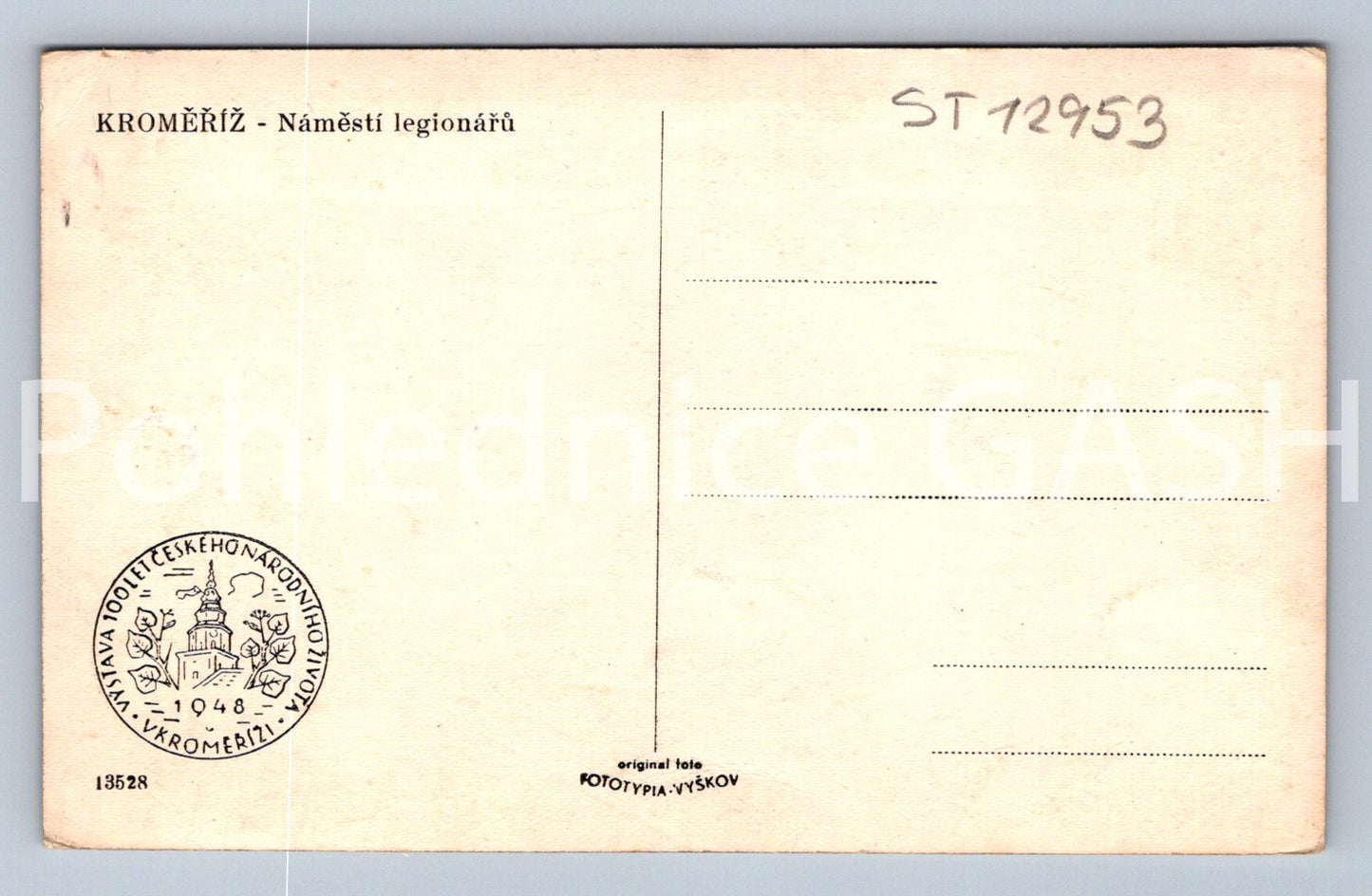 Postcard KROMĚŘÍŽ (ST12953)