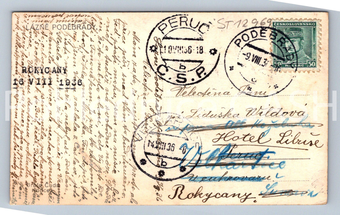 Pohlednice LÁZNĚ PODĚBRADY (ST12969)