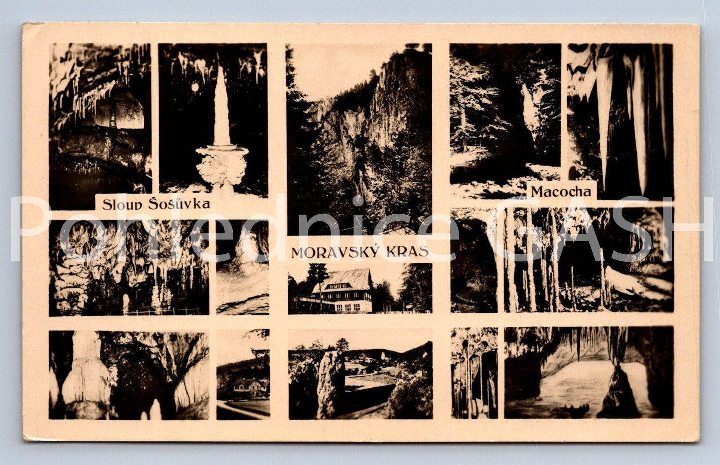 Pohlednice MORAVSKÝ KRAS - KOLÁŽ (ST12979)
