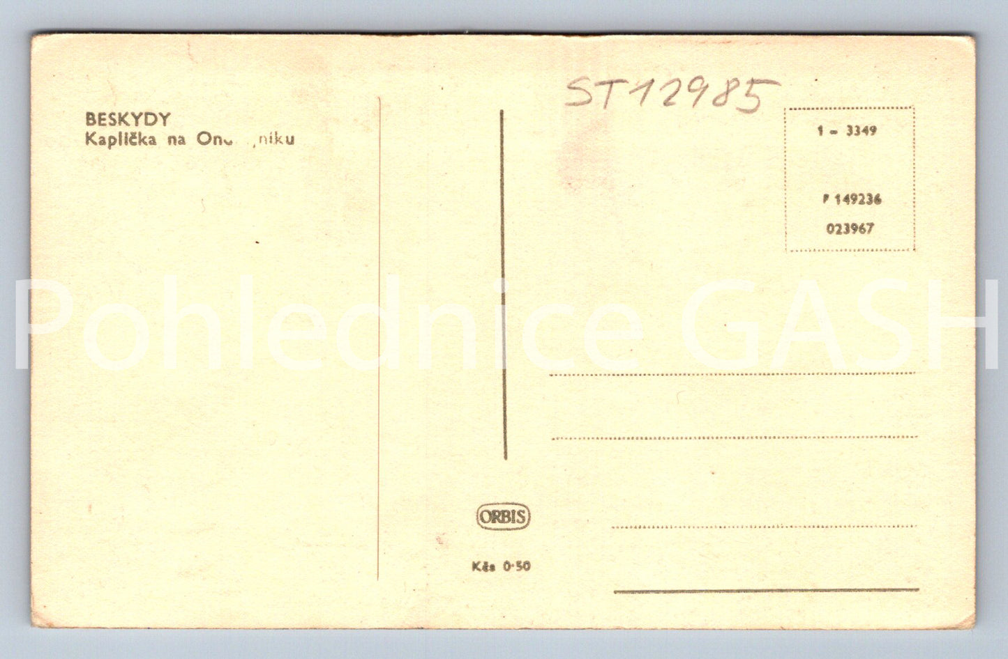 Postcard BESKYDY (ST12985)