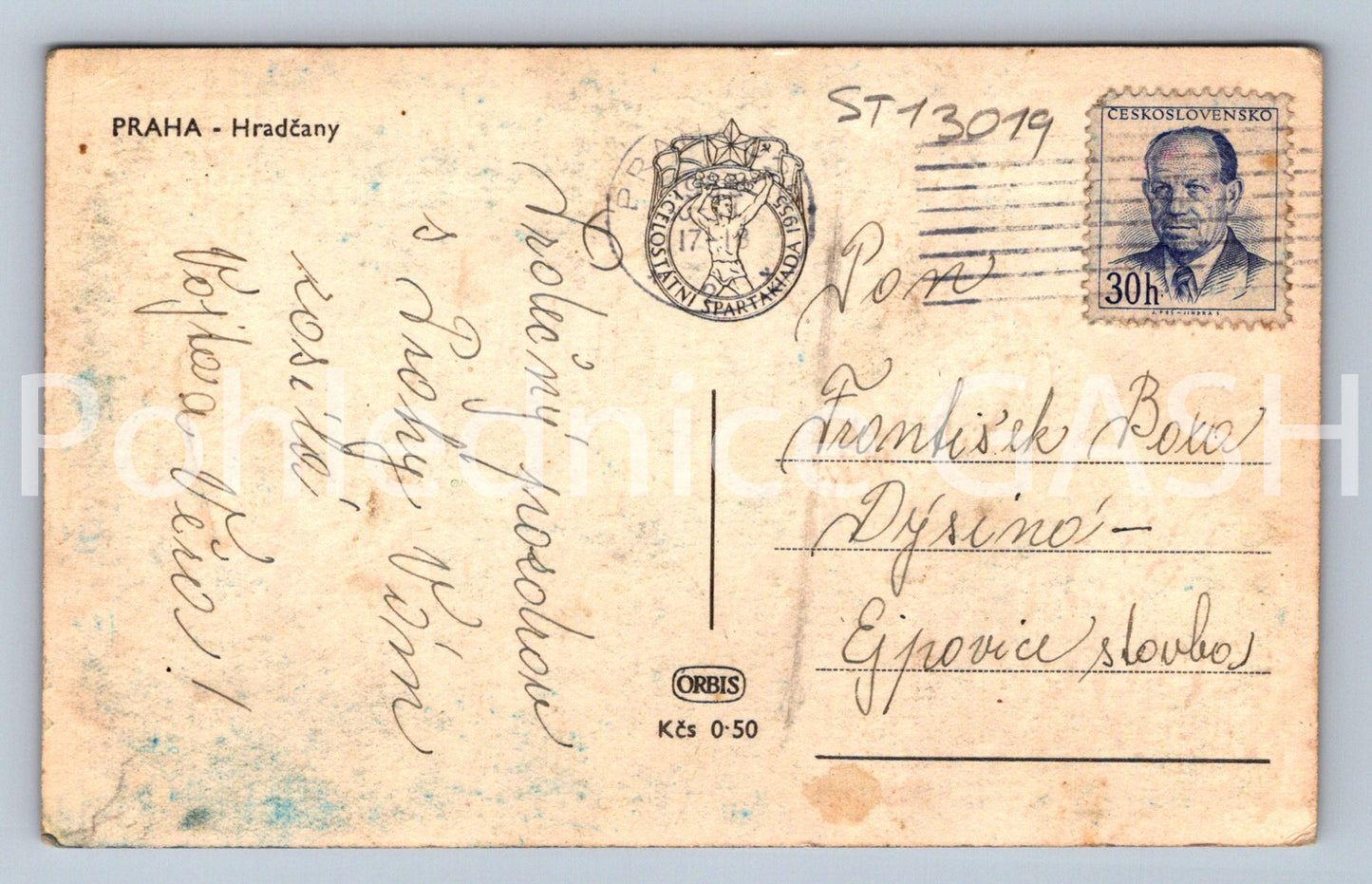 Postcard PRAGUE (ST13019)