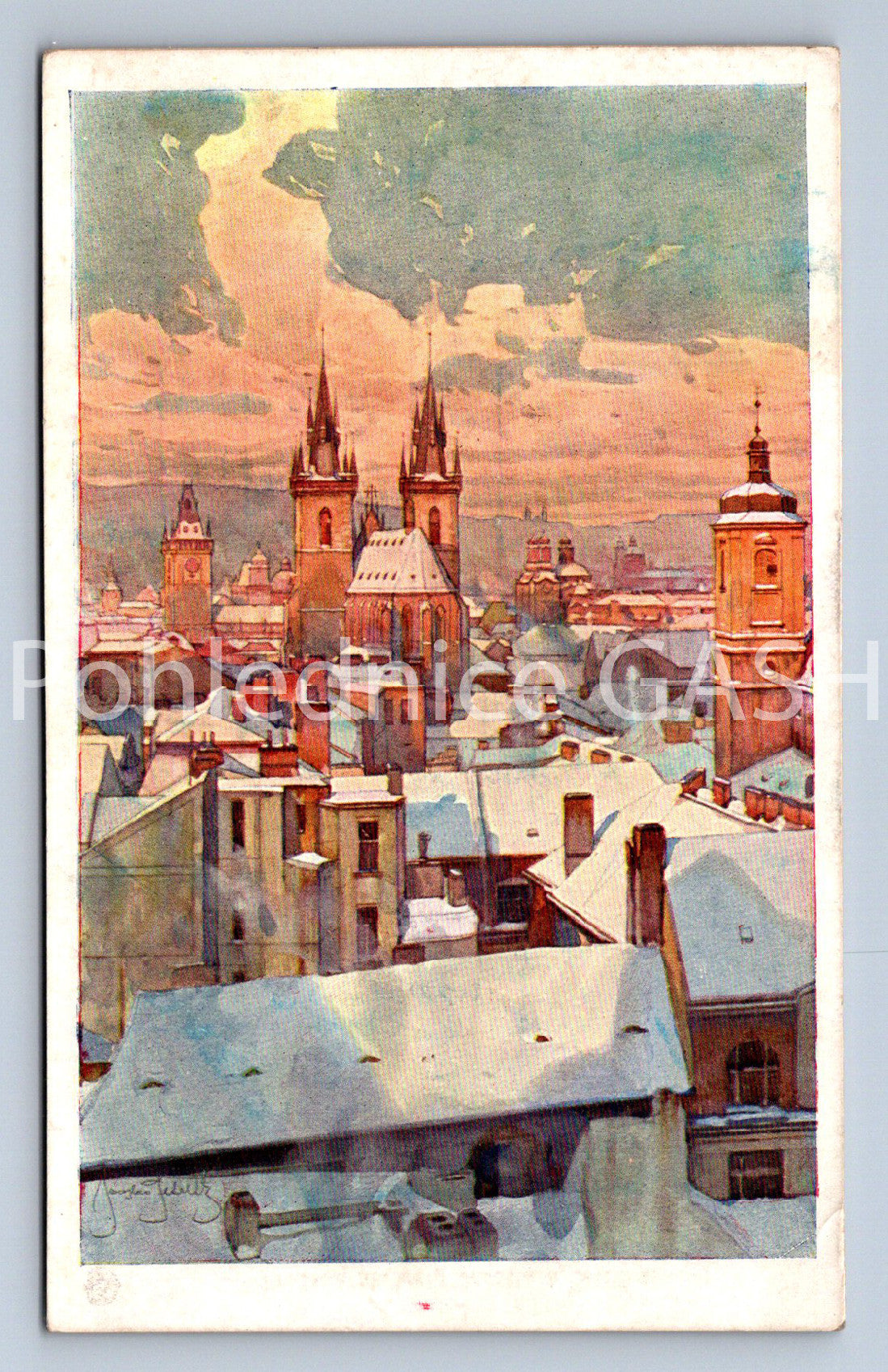 Postcard PRAGUE (ST13027)