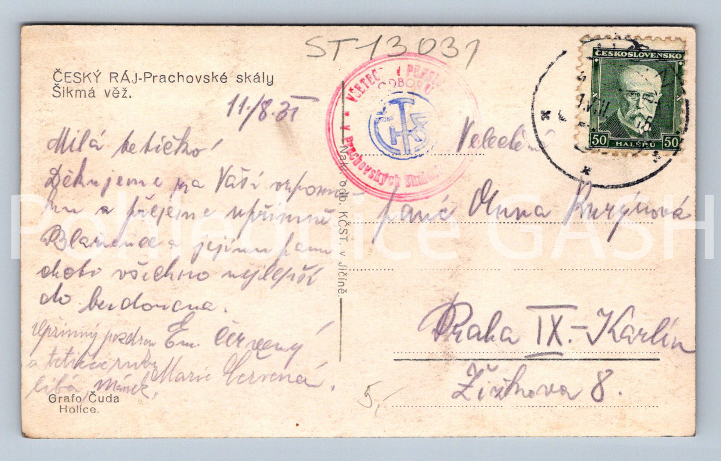 Postcard BOHEMIAN PARADISE (ST13031)