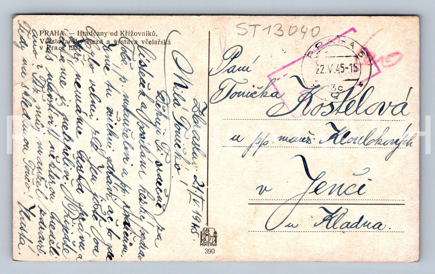 Pohlednice PRAHA (ST13040)