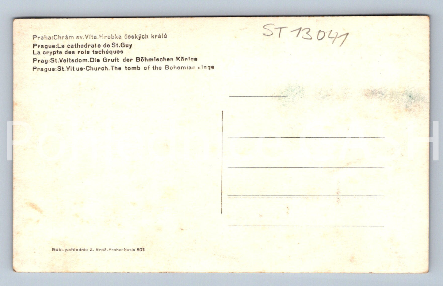 Postcard PRAGUE (ST13041)