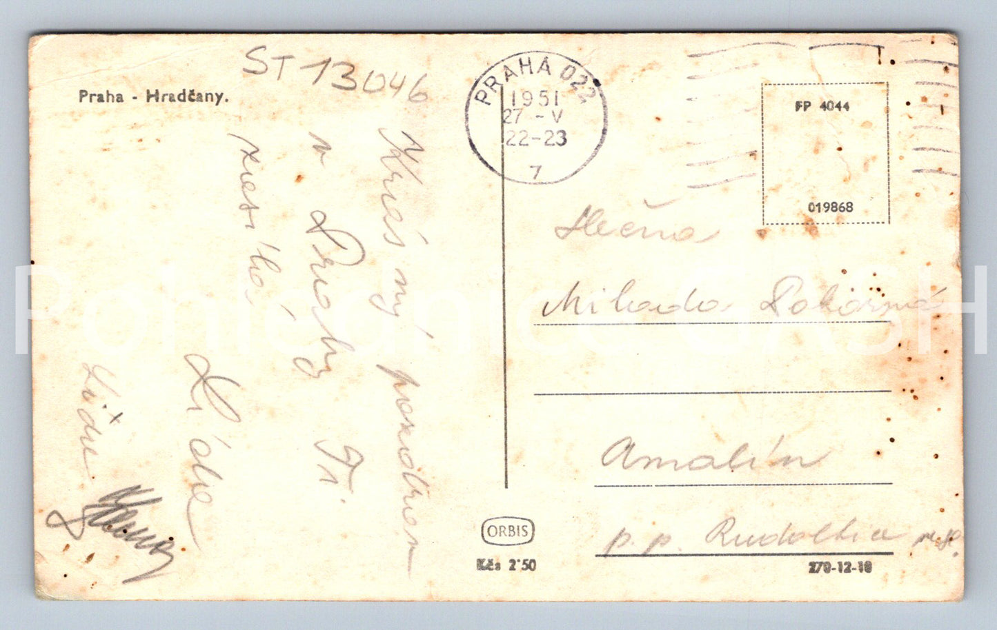 Postcard PRAGUE (ST13046)