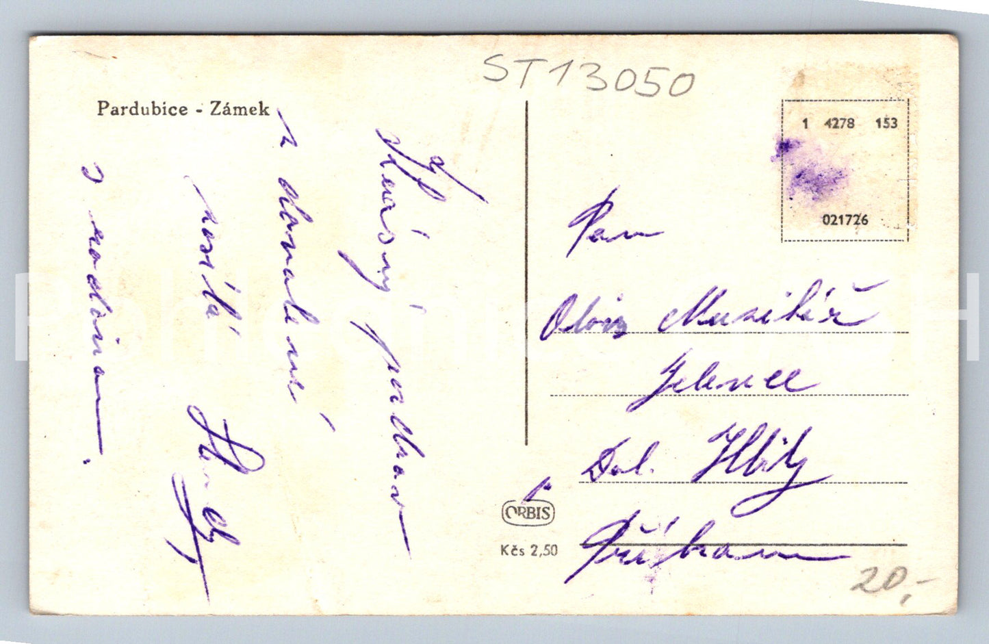 Pohlednice PARDUBICE (ST13050)