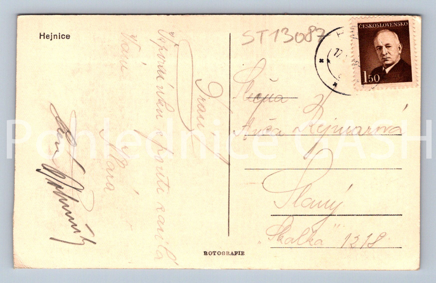 Pohlednice HEJNICE (ST13087)
