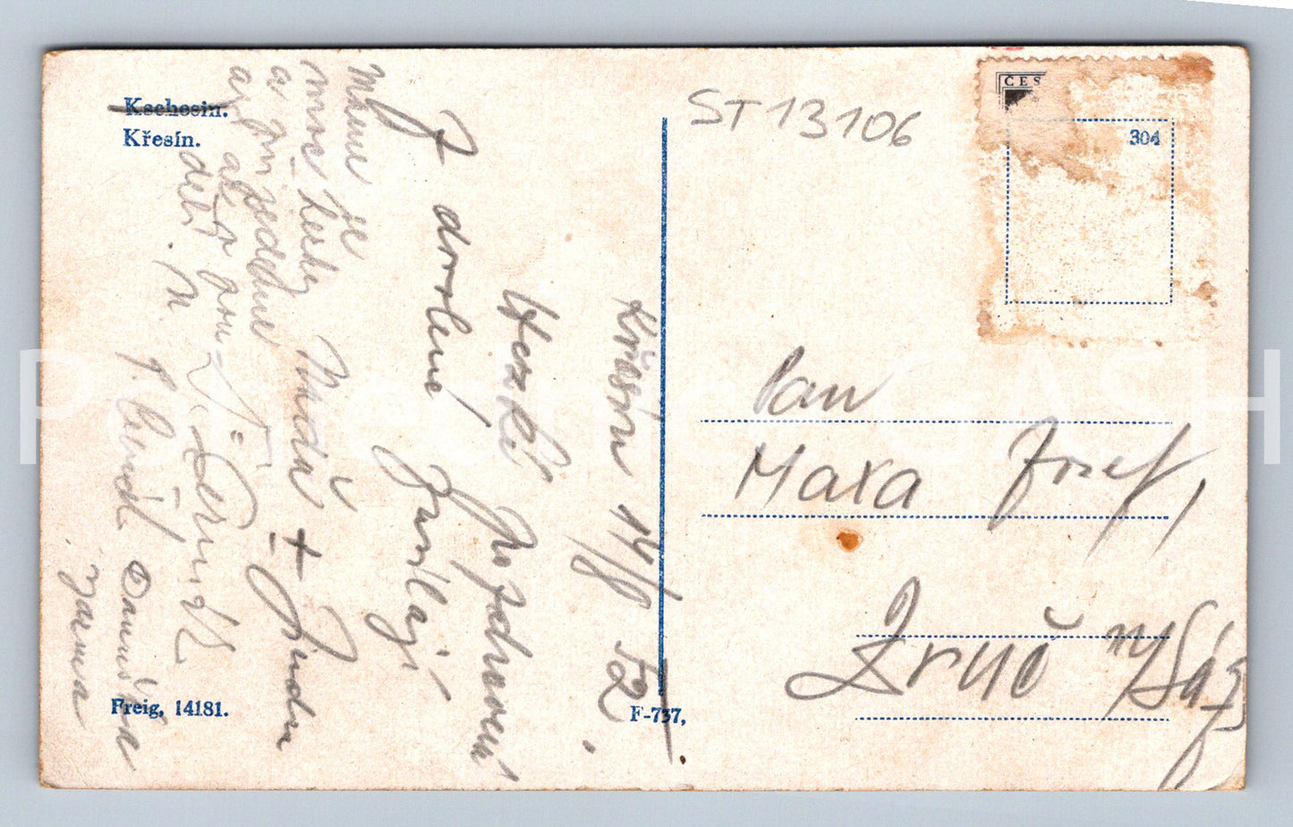 Pohlednice KŘEŠÍN (ST13106)
